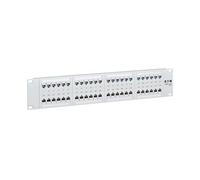 Eaton Tripp Lite Series - Panel de conexión de 48 Puertos para Aplicaciones PoE, Cat5/Cat5e/Cat6, Tipo 4 PoE++ (4PPoE), RJ45 Ethernet, Montaje en Rack de 2U, Blanco, Cumple con TAA (N252-P48-WH)