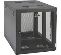 Eaton Tripp Lite SmartRack 12U de Alta Resistencia, Perfil Bajo, Profundidad de Servidor, Gabinete de Rack Pequeño Montado en la Pared (Negro) (SRW12UHD)