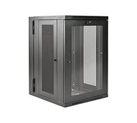 Eaton Tripp Lite SmartRack 18U de Profundidad de UPS, Gabinete de Rack de Media Altura Montado en la Pared, Parte Trasera con Bisagras (Negro) (SRW18USDP)