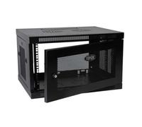 Eaton Tripp Lite SmartRack 6U de Perfil Bajo, Profundidad de Conmutador, Gabinete de Rack Mini Montado en la Pared (Negro) (SRW6U)
