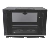 Eaton Tripp Lite SmartRack 6U de Perfil Bajo, Profundidad de Conmutador-Plus, Gabinete de Rack Mini Montado en la Pared (Negro) (SRW6UDP)
