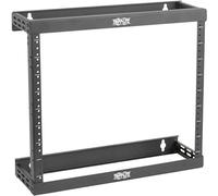 Eaton Tripp Lite SmartRack 8U/12U/22U Expandible, Perfil Ultra Bajo, Profundidad de Parche, Rack de Marco Abierto de 2 Postes Montado en la Pared (Negro) (SRWO8U22SD)
