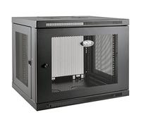 Tripp Lite by Eaton SmartRack 9U de Perfil Bajo, Profundidad de Conmutador-Plus, Gabinete de Rack Mini Montado en la Pared (Negro) (SRW9UDP)