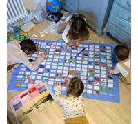eatsleepdoodle Color-in International World Banderas Mantel - Color and Learn, Around The World Party and Home Schooling Ideas