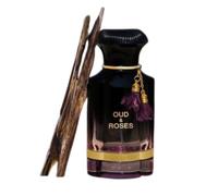 Eau de parfum Oud and Roses, 60 ml, para hombres y mujeres, rosa turca, Oud, lavanda, sándalo, ámbar, almizcle, alta concentración de aceite