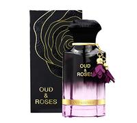 Eau de parfum Oud and Roses, 60 ml, para hombres y mujeres, rosa turca, Oud, lavanda, sándalo, ámbar, almizcle, alta concentración de aceite