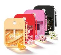 Eau de Toilette para mujer, set regalo 4 unidades, tamaño viaje 35 ml cada una, perfume floral frutal amaderado con flores cerezo, mandarina, jazmín y sándalo | Brumas fragancia fina, cumpleaños niñas