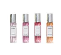 Eau De Toilette Spray, Fruta De Granada, Peonía, Flor De Azahar Notas De Jazmín Y Lirio, Fragancia Corporal En Spray Tamaño Viaje Para Mujer, Notas Florales Naturalmente Dulces, Pack De 4 Botellas