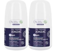 Eau Thermale Jonzac - Desodorante frescura intensa 24h - Desodorantes de alta tolerancia - Todos los tipos de pieles, incluso sensibles, certificado Bio Cosmos Organic - Botella roll-on de 50 ml
