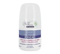 Eau Thermale Jonzac - Desodorante sin perfumado 24H de alta tolerancia - pieles reactivas - Anti-trazos - Eficacia 24h - Reactiva - Certificado Bio Cosmos Organic - Frasco Roll-On 50 ml