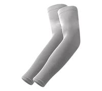 Eauptffy Mangas refrescantes para mujer y hombre, mangas de compresión, protección solar, protección solar, mangas unisex, para ciclismo, golf, ciclismo al aire libre, O gris., Talla única