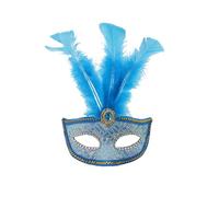 Eauptffy Máscara de carnaval, bola de maquillaje, fiesta, plumas, máscara para adultos, máscara de rendimiento
