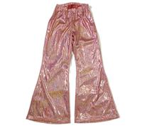 Eauptffy Pantalones de escenario para niños, coro con lentejuelas, pantalones acampanados de rendimiento, para yoga, yoga, ejercicio, parte inferior, cola de pez, pantalones largos, O rojo., 190