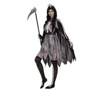 Eauptffy Sensenmann Disfraz adulto Halloween ropa Sensenmann juego de túnica Scream Geisterkostüm para Halloween Carnaval Cosplay