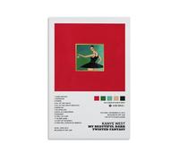 EaUso Kanye West Poster - My Beautiful Dark Twisted Fantasy - Lienzo decorativo para pared, 30 x 45 cm