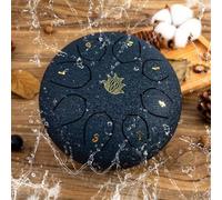 Eavnbaek Tambor de lluvia - Tambor de lluvia de 8 notas de 6 pulgadas para jardín exterior, con bolsa, libro de música, baquetas, soporte para mazo y paletas de dedos, tambor de lengua de acero para