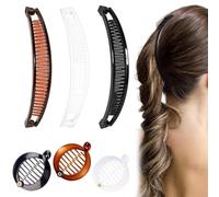 EAVUYIS 6 Pcs Banana Clip Para Mujeres Niñas, Pinzas Para El Cabello De Plátano, Accesorios Para El Cabello De Cola De Pez,Peines Grandes Vintage De Plátano,Clip De Cola De Caballo