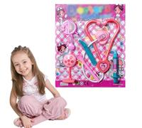 EAVUYIS Juego de Foctor para Niños, Kit Doctor Portátil 6PCS con Estetoscopio, Termómetro, Enfermera y Dentista - Regalo Educativo para Niños 3 4 5 6 Años