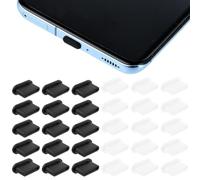 EAVUYIS Tapones Antipolvo para Puerto Tipo C, 30 Unidades de Fundas Antipolvo de Silicona USB C, para Xiaomi Redmi Note 13 Pro+ 12 11 iPad Air Samsung S24 S23 Ultra Pixel 8 Pro 7