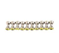 Eawfgtuw 10 mancuernas 3D para atar moscas de plástico, materiales realistas de color rojo, amarillo y verde para trucha, lubina, lucio, anzuelos de pesca con mosca, 3,2 mm, 4,0 mm, 4,8 mm (amarillo