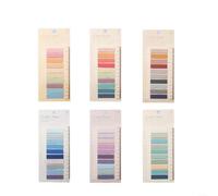 Eawfgtuw 1200 marcadores de página de notas adhesivas, pestañas de índice PET en colores, banderas de archivo escribibles y reposicionables para libros, cuadernos, carpetas