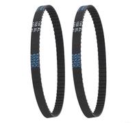 Eawfgtuw 150XL037 Correa dentada de 75 dientes XL Pitch Rubber Drive Belt 10mm Wide Black Synchronous Belt for Stable Low Noise Power Transmission Industrial Automation (2pcs)