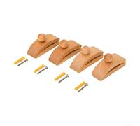 Eawfgtuw 4 clips de madera para tapiz, perchas de madera para colchas, organizador de almacenamiento de mantas, 8 x 4,5 x 3 cm con tornillos (clips de madera)