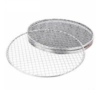 Eawfgtuw 5 piezas de rejilla de alambre redondo rejilla de malla de barbacoa de hierro rejilla de 11 mm red de cocina para acampar al aire libre para carne, pescado, picnic, fiesta, barbacoa, juego de