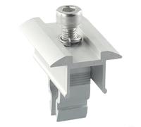 Eawfgtuw Abrazadera de extremo del panel solar, abrazadera de fijación rápida del módulo fotovoltaico solar, abrazadera de extremo intermedio, para altura de marco de 30-50 mm, para instalación de RV