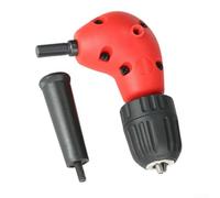 Eawfgtuw Accesorio de taladro de ángulo recto, extensión de curva de ángulo recto de 0.8-10 mm, convertidor de portabrocas sin llave de taladro de 90 grados, accesorio adaptador inalámbrico