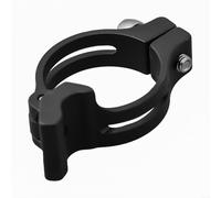 Eawfgtuw Adaptador de abrazadera de aleación de aluminio para desviador delantero, convertidor de banda de abrazadera de 31,8/34,9 mm, montaje negro para marco sin soldadura (31,8 mm)