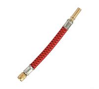 Eawfgtuw Adaptador de extensión de válvula de neumático para Xiaomi para scooter eléctrico, conector de boquilla de aire de aleación de aluminio de 14 cm, rojo para extensor de manguera para coche de