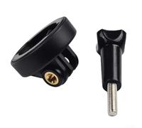 Eawfgtuw Adaptador de montaje para computadora de bicicleta para 520 Plus/530/830/1030, soporte frontal con soporte inferior de cuarto de giro para luz o cámara, ABS negro para base de odómetro