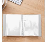 Eawfgtuw Álbum de fotos transparente impermeable de 4 x 6 pulgadas con 40 bolsillos y cubierta de polipropileno de gran capacidad, portátil para organizador de fotos A6 para tarjetas, calcomanías