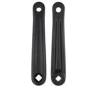 Eawfgtuw Aleación de aluminio para brazos de manivela de 170 mm para ejercicio para bicicleta y motor, par negro con agujero rómbico de 12,5 mm, para piezas de repuesto duraderas para deportes de