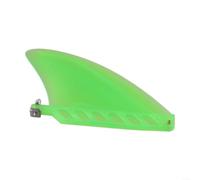 Eawfgtuw Aleta central suave del PVC para los SUP del aire y tablas de surf de Longboard, aleta altamente flexible del surf del río que corre con el tornillo (verde)