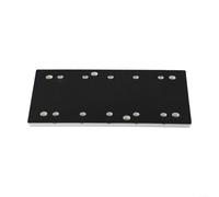 Eawfgtuw Almohadilla de lijado cuadrada 225115mm Disco de molienda con 10 agujeros Bloque de lijado multiusos para lijadoras Herramienta eléctrica Reemplazo de recogida de polvo Preparación de montaje
