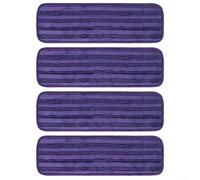 Eawfgtuw Almohadillas de microfibra reutilizables compatibles con Swiffer PowerMop, almohadillas de limpieza lavables para fregonas de 13/14/15 pulgadas, absorbentes de dos texturas (morado)