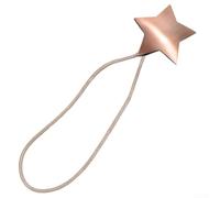 Eawfgtuw Alzapaños magnéticos para cortinas con diseño de estrellas, soportes metálicos de 40 x 6 cm para el hogar, oficina, restaurante o cafetería, se adapta a persianas enrollables y cortinas de