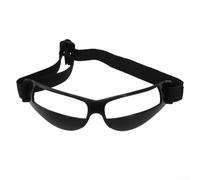 Eawfgtuw Anteojos de baloncesto para entrenamiento juvenil, ayuda a mejorar el control de la pelota sin mirar hacia abajo, deportes de policarbonato suave para ejercicios de niños (negro/blanco
