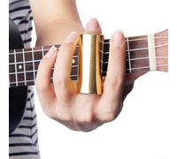 Eawfgtuw Barra deslizante de guitarra de 70 mm para metal y ABS compatible con guitarra, banjo, ukelele e instrumentos de cuerda, dorado/plateado/negro/transparente (dorado)