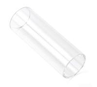 Eawfgtuw Barra deslizante de guitarra de 70 mm para metal y ABS compatible con guitarra, banjo, ukelele e instrumentos de cuerda, dorado/plateado/negro/transparente (transparente)