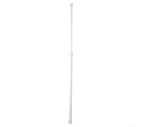 Eawfgtuw Barra telescópica extensible con resorte, barra de metal blanco para baño, ventana, armario de cocina, 30-110 cm, instalación sin taladro (40-70 cm)