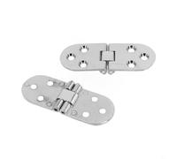 Eawfgtuw Bisagras de mesa plegables de aleación de zinc para muebles de puerta de armario abatible, 78 x 30 mm, mecanismo silencioso resistente a la abrasión, paquete de 2