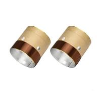 Eawfgtuw Bobina de voz redonda de alambre de cobre para graves de 25,5 mm-75,5 mm, diseño de 2 capas, impedancia de 8Ω para reparación de woofer y altavoz, para controlador de audio de larga duración