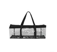 Eawfgtuw Bolsa de herramientas de PVC transparente para uso doméstico y jardín, impermeable y resistente al agua, bolsa de hombro transparente de gran capacidad, 61 x 15 x 21 cm