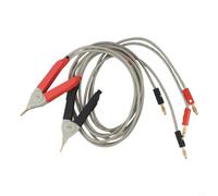 Eawfgtuw Cable medidor con clips Kelvin y plátano, cables de extensión de 850 mm de largo para pruebas de potencia, compatible con GTL-108A 9287-10 GOM-801G/802