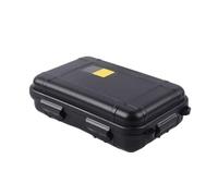 Eawfgtuw Caja de almacenamiento impermeable, caja sellada, herramienta seca a prueba de humedad, a prueba de polvo, para valioso camping electrónico barco pesca natación, caja de almacenamiento (negro