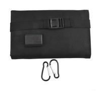 Eawfgtuw Cargador de panel solar USB plegable impermeable de 20 W 5 V con celdas PET de alta eficiencia de conversión para acampar al aire libre, senderismo y fuente de alimentación de viaje (negro)