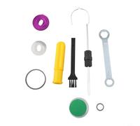 Eawfgtuw Carrete de pesca de metal, kit de resorte de sonido de alarma para carretes giratorios Daiwa Alphas 20, 21, 22, piezas de engranaje de acero inoxidable con grasa de amortiguación y